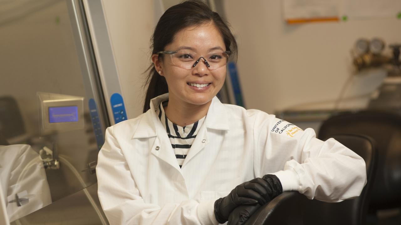 Jeni Lee in her lab.