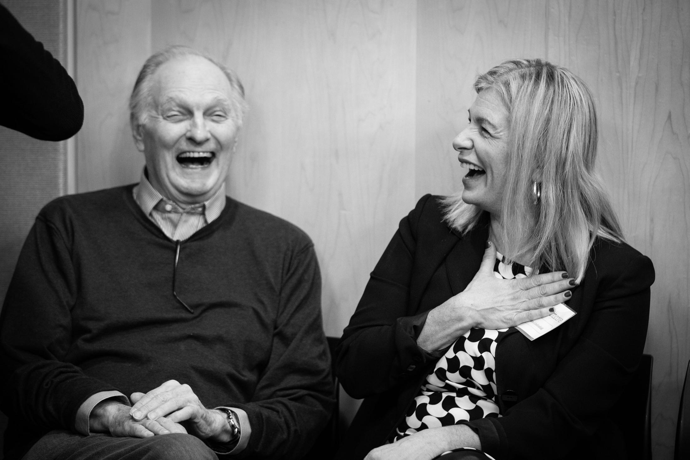 Laura Lindenfeld and Alan Alda