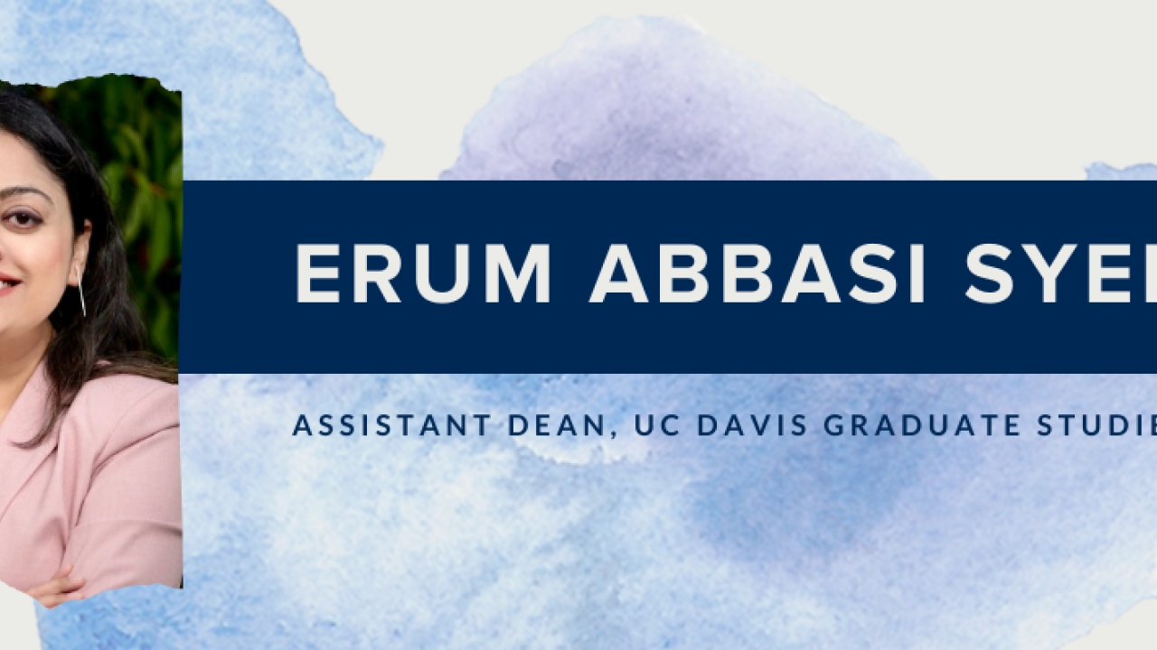 Photograph of Erum Abbasi Syed, Assistant Dean of Graduate Studies