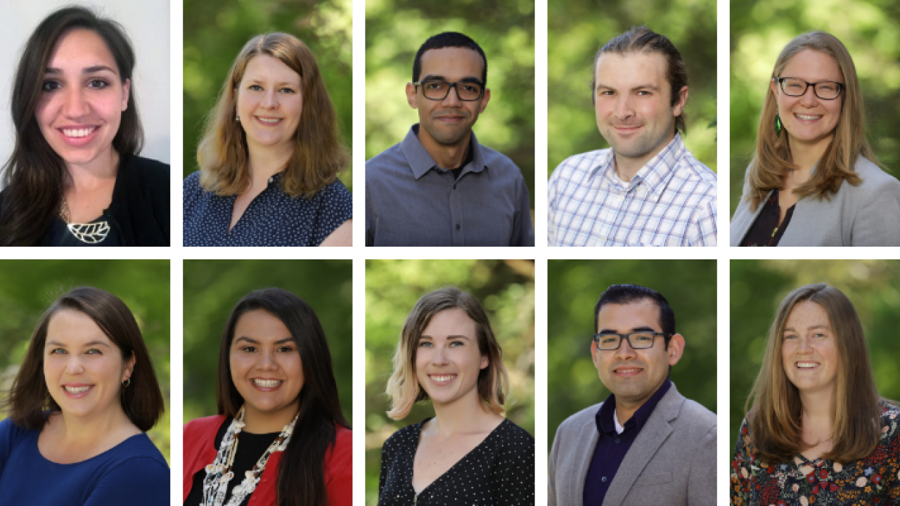 2019-2020 Professors for the Future Fellows at UC Davis