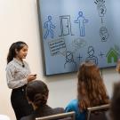 Sasha Neil Pimento presenting her research at 2024 UC Davis Grad Slam.