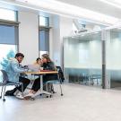  A photo of students at the Writing Center.