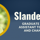 Portrait of Slande Erole, Graduate Student Assistant to the Dean and Chancellor