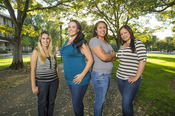 UC Davis Guardian Professions (left to right) Eden Haven-Martinez, Michelle Dean, Destiny Garcia and Cindy Preto.
